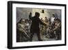 Inuit Men Netsilik, Nunavut, Canada, in an Igloo Entertaining While Hearing Stories, Dazzled with T-null-Framed Giclee Print