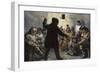 Inuit Men Netsilik, Nunavut, Canada, in an Igloo Entertaining While Hearing Stories, Dazzled with T-null-Framed Giclee Print