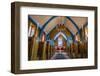 Inuit Village Church, Ittoqqortoormiit, Scoresbysund, Northeast Greenland, Polar Regions-Michael Nolan-Framed Photographic Print