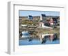 Inuit village Oqaatsut (once called Rodebay) located in Disko Bay. Greenland-Martin Zwick-Framed Photographic Print