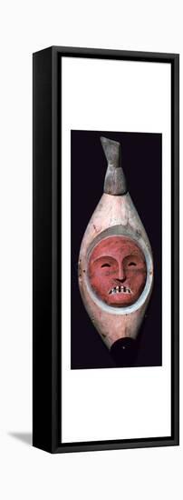 Inuit wooden mask-Unknown-Framed Stretched Canvas