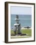 Inukshuk at Stanley Park, Vancouver, British Columbia, Canada, North America-Christian Kober-Framed Photographic Print