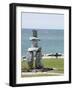 Inukshuk at Stanley Park, Vancouver, British Columbia, Canada, North America-Christian Kober-Framed Photographic Print