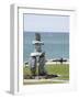 Inukshuk at Stanley Park, Vancouver, British Columbia, Canada, North America-Christian Kober-Framed Photographic Print