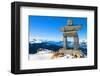 Inukshuk at Whistler Mountain-null-Framed Art Print