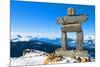 Inukshuk at Whistler Mountain-null-Mounted Art Print