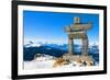 Inukshuk at Whistler Mountain-null-Framed Art Print