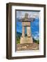 Inukshuk atop WhistlerMountain-null-Framed Art Print