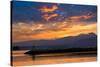 Inukshuk In Setting Sun-Chuck Burdick-Stretched Canvas