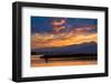 Inukshuk In Setting Sun-Chuck Burdick-Framed Photographic Print