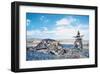 Inukshuk Landscape 2-null-Framed Art Print