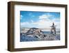 Inukshuk Landscape 2-null-Framed Art Print