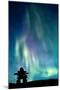 Inukshuk & Northern Lights-null-Mounted Art Print