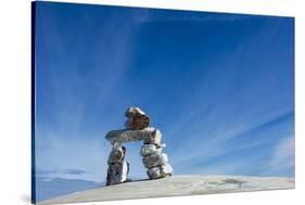 Inukshuk, Nunavut Territory, Canada-Paul Souders-Stretched Canvas