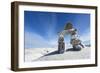 Inukshuk, Nunavut Territory, Canada-Paul Souders-Framed Photographic Print