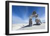 Inukshuk, Nunavut Territory, Canada-Paul Souders-Framed Photographic Print