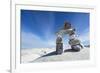 Inukshuk, Nunavut Territory, Canada-Paul Souders-Framed Photographic Print