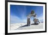 Inukshuk, Nunavut Territory, Canada-Paul Souders-Framed Photographic Print