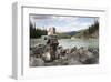 Inukshuk Sturcture - Jasper AB-null-Framed Art Print