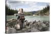 Inukshuk Sturcture - Jasper AB-null-Stretched Canvas