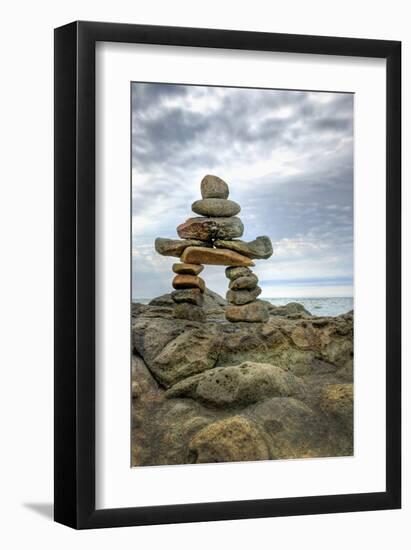 Inukshuk-null-Framed Art Print