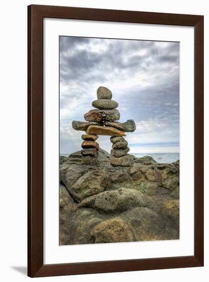 Inukshuk-null-Framed Art Print