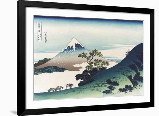 Inumi Pass in the Kai Province-Katsushika Hokusai-Framed Premium Giclee Print