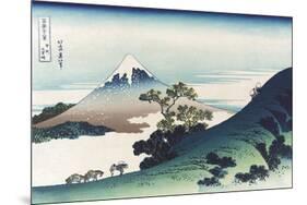 Inumi Pass in the Kai Province-Katsushika Hokusai-Mounted Premium Giclee Print