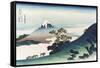 Inumi Pass in the Kai Province-Katsushika Hokusai-Framed Stretched Canvas