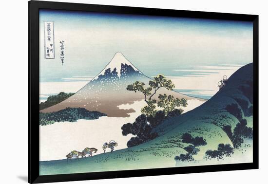 Inumi Pass in the Kai Province-Katsushika Hokusai-Framed Art Print