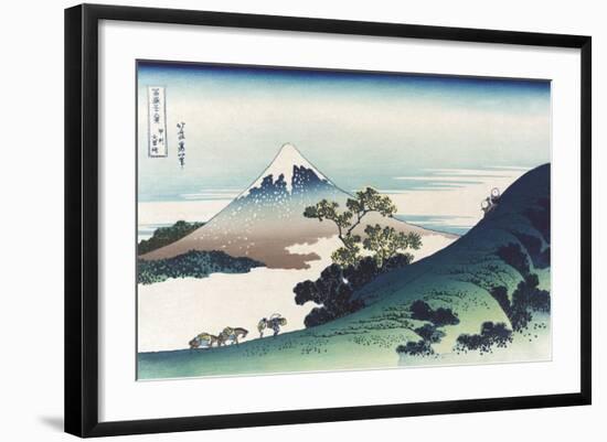 Inumi Pass in the Kai Province-Katsushika Hokusai-Framed Art Print