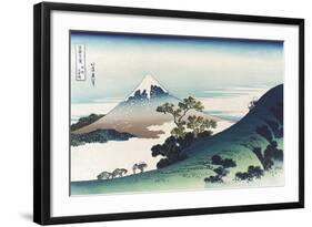 Inumi Pass in the Kai Province-Katsushika Hokusai-Framed Art Print