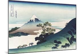 Inumi Pass in the Kai Province-Katsushika Hokusai-Mounted Art Print