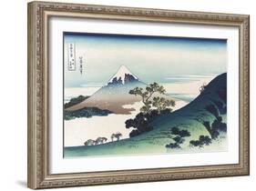 Inumi Pass in the Kai Province-Katsushika Hokusai-Framed Art Print