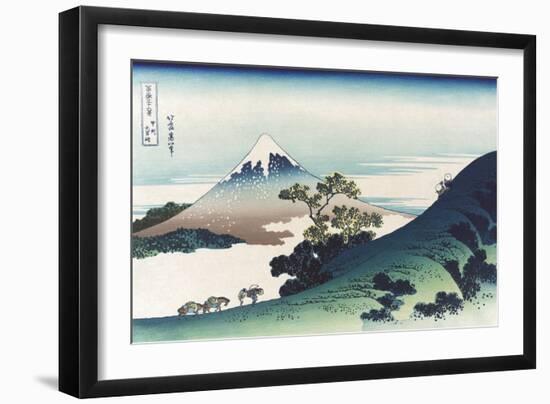 Inumi Pass in the Kai Province-Katsushika Hokusai-Framed Art Print