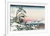 Inumi Pass in the Kai Province-Katsushika Hokusai-Framed Art Print