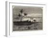 Inundation of the Nile, Remains of a Village Near Tautah, Destroyed by the Overflow-null-Framed Giclee Print