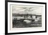 Inundations in the United States of America: Railroad Bridge, Clarksville, Tennessee-null-Framed Giclee Print