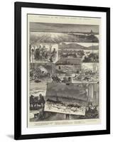 Inundations of the Danube in Austria and Hungary-Johann Nepomuk Schonberg-Framed Giclee Print