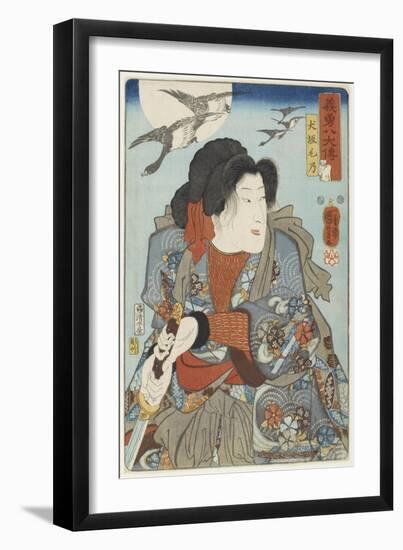 Inuzaka Keno, C. 1852-Utagawa Kuniyoshi-Framed Giclee Print