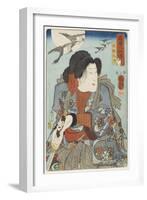 Inuzaka Keno, C. 1852-Utagawa Kuniyoshi-Framed Giclee Print