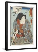 Inuzaka Keno, C. 1852-Utagawa Kuniyoshi-Framed Giclee Print