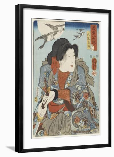 Inuzaka Keno, C. 1852-Utagawa Kuniyoshi-Framed Giclee Print