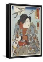 Inuzaka Keno, C. 1852-Utagawa Kuniyoshi-Framed Stretched Canvas