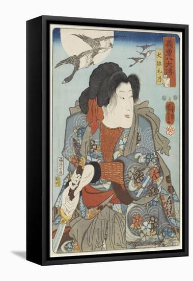 Inuzaka Keno, C. 1852-Utagawa Kuniyoshi-Framed Stretched Canvas