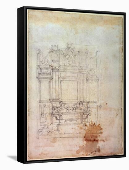 Inv. L859 6-25-823. R.-Michelangelo Buonarroti-Framed Stretched Canvas