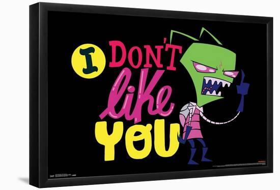 Invader Zim - I Don't Like You-Trends International-Framed Poster