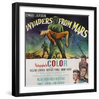 Invaders From Mars, Bottom Left From Top: Jimmy Hunt, Arthur Franz, Helena Carter, 1953-null-Framed Art Print