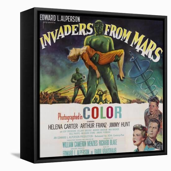 Invaders From Mars, Bottom Left From Top: Jimmy Hunt, Arthur Franz, Helena Carter, 1953-null-Framed Stretched Canvas
