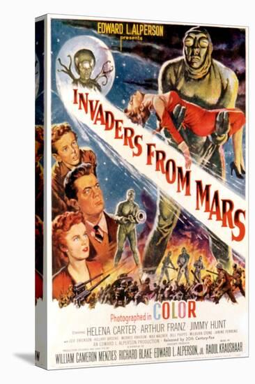 Invaders From Mars, Jimmy Hunt, Arthur Franz, Helena Carter, 1953-null-Stretched Canvas